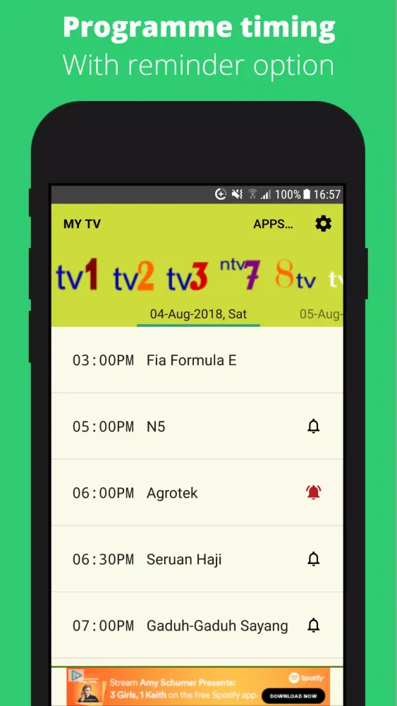 Capturas de pantalla de Malaysia TV Guide v2