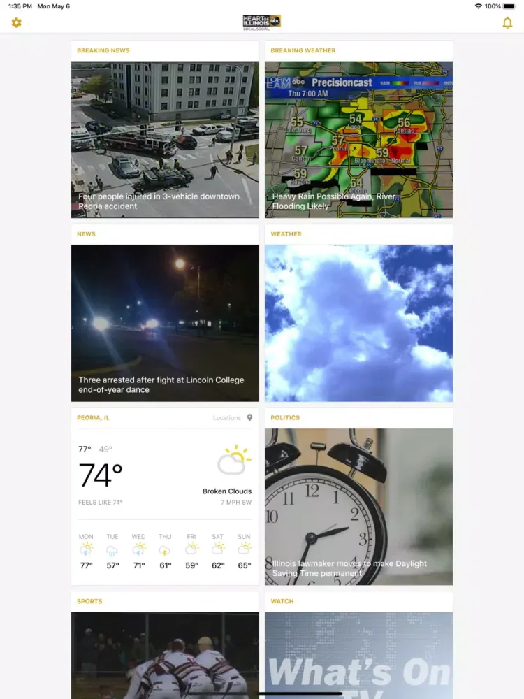 تصاویر Heart of Illinois ABC News iPad 