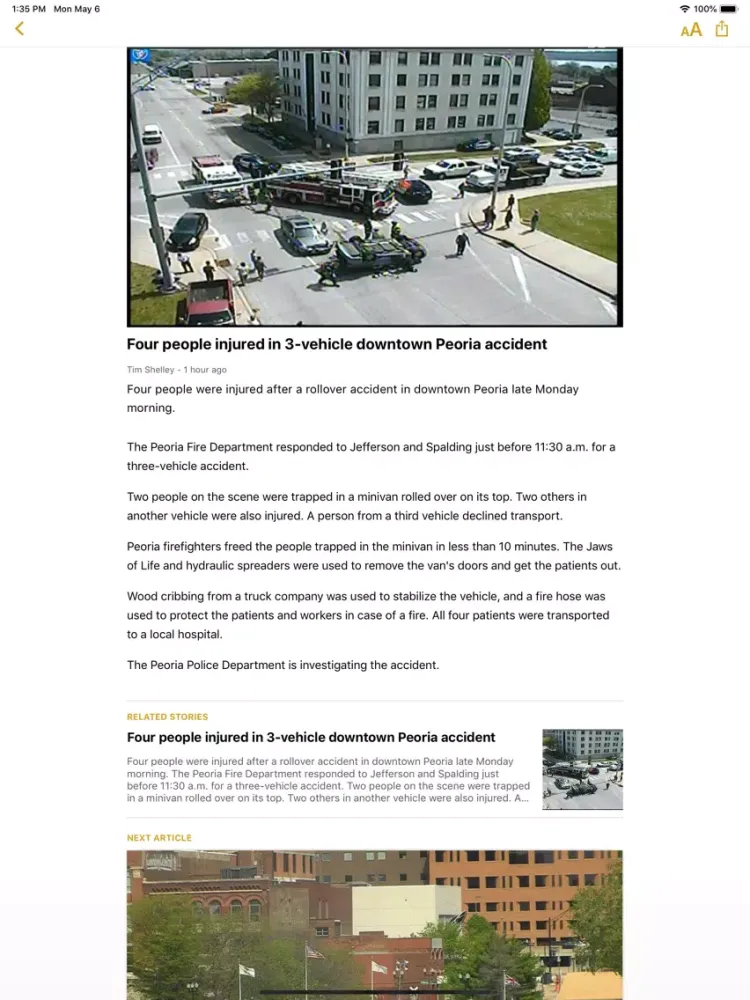 تصاویر Heart of Illinois ABC News iPad 
