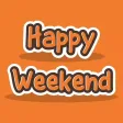 Happy Weekend Stickers