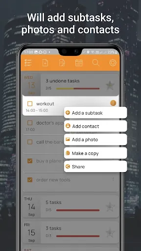 Captures d'écran de My Tasks: Planner & To-Do List