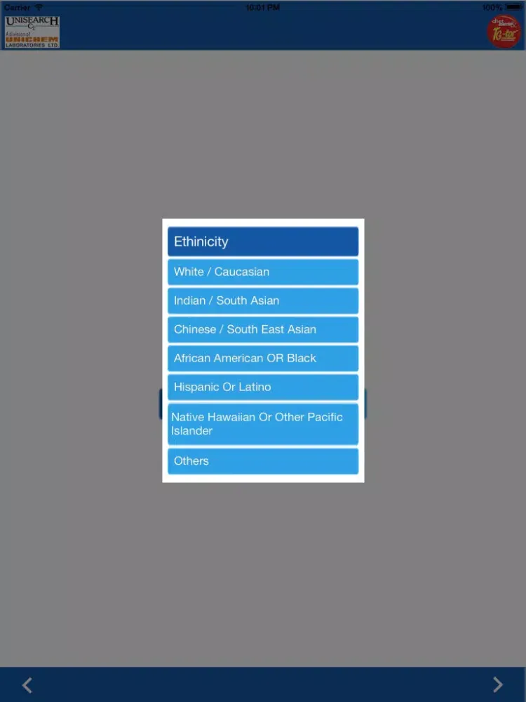 تصاویر TG-tor ASCVD risk calculator iPad 