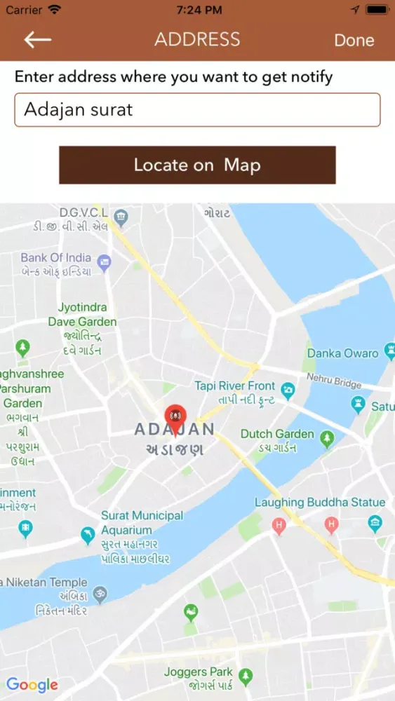 Remind me at Location 스크린샷