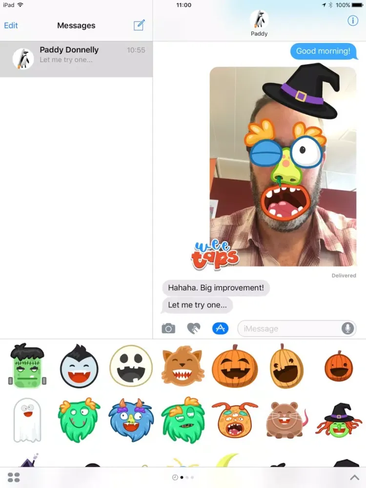 Wee Monster Stickers iPad  Screenshots