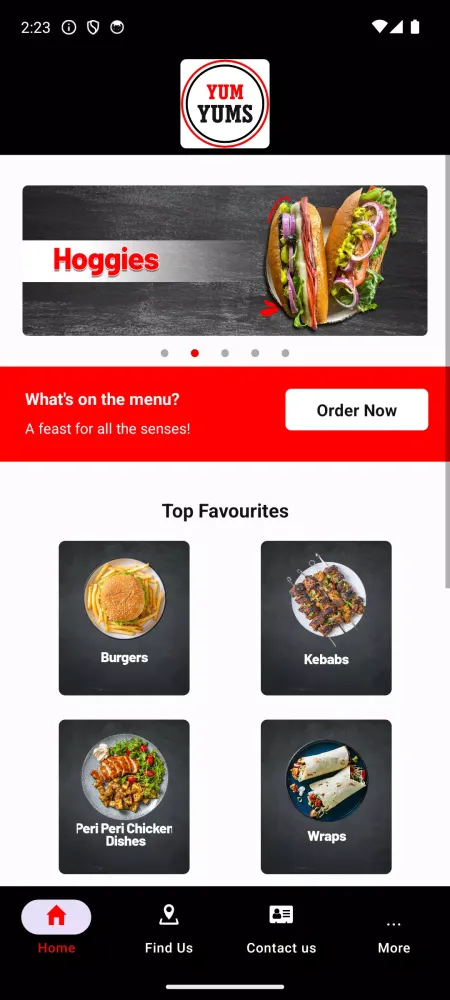 Tangkapan layar Yum Yums Takeaway Paisley