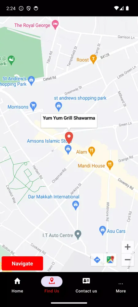 Tangkapan layar Yum Yums Takeaway Paisley
