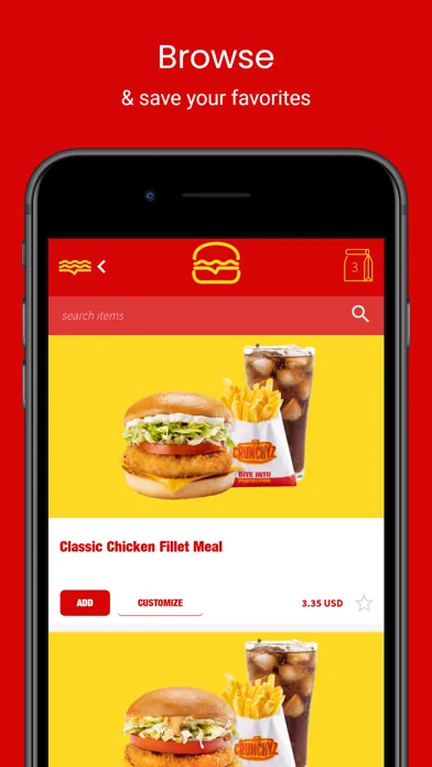 Tangkapan layar Crunchyz Burgers