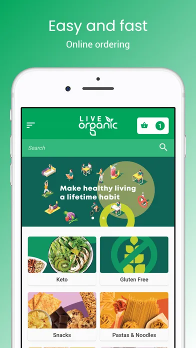 Captures d'écran de Live Organic