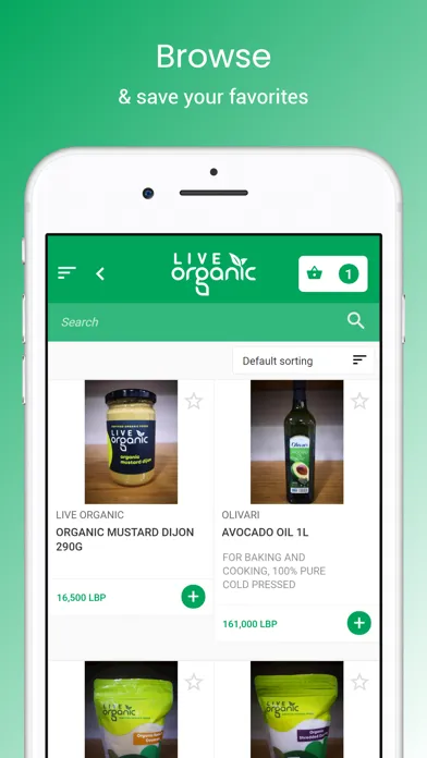 Captures d'écran de Live Organic