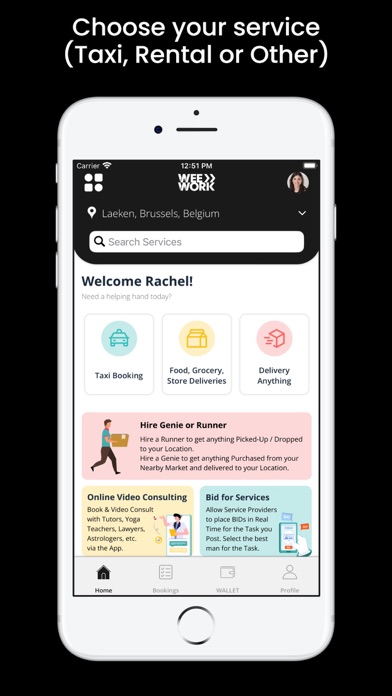 Wee-Work: Services & Delivery Screenshots