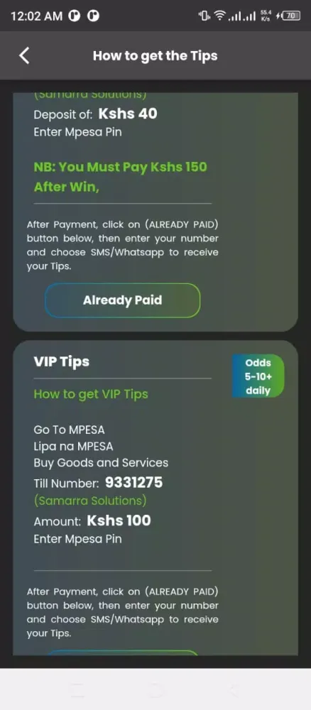 Sure Bet Pay After Win Ekran Görüntüleri