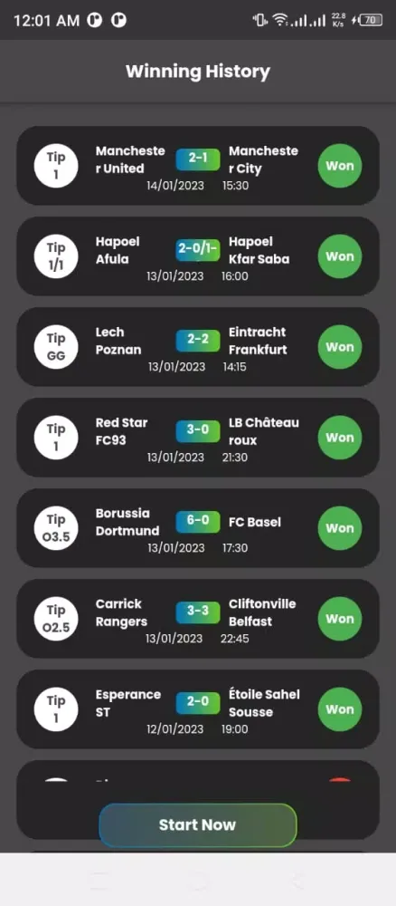 Sure Bet Pay After Win Ekran Görüntüleri