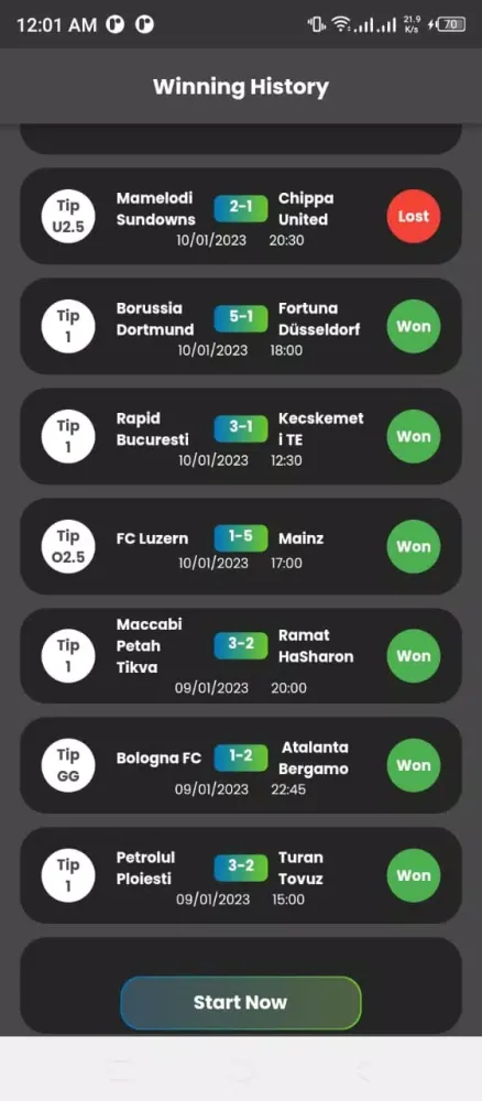 Sure Bet Pay After Win Ekran Görüntüleri