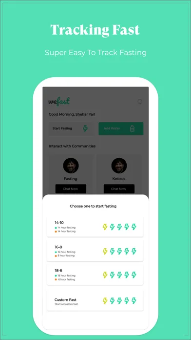 We Fast - Fasting Tracking App Screenshots
