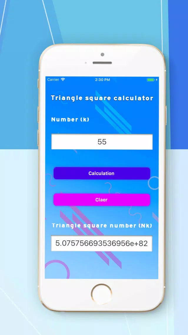 Capturas de pantalla de Triangle-Square Calculator