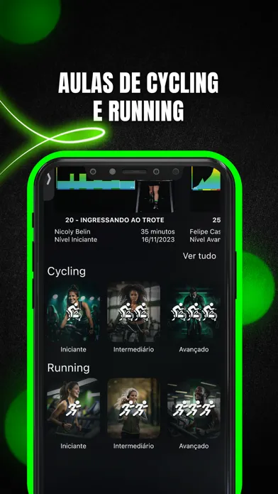 Captures d'écran de Ciclismo Indoor e Corrida