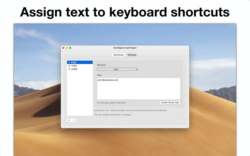 AutoTyper – Keyboard Shortcuts سکرین شاٹس