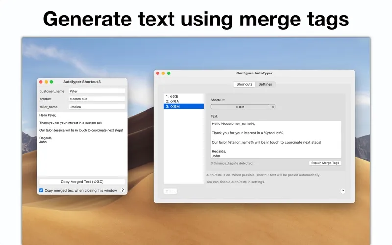 AutoTyper – Keyboard Shortcuts سکرین شاٹس