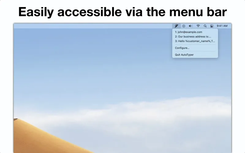 AutoTyper – Keyboard Shortcuts سکرین شاٹس