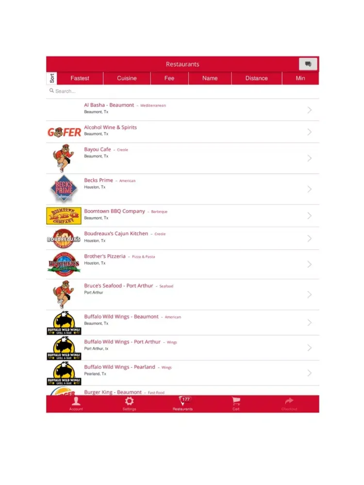 Gofer Delivery iPad  Screenshots