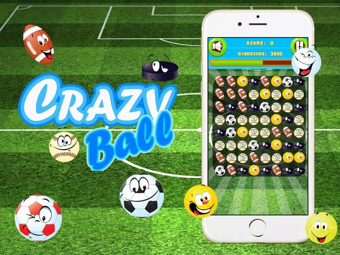 ภาพหน้าจอของ Crazy Ball Match 3 Game iPad 