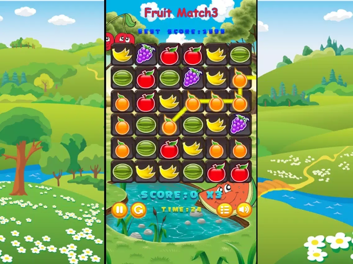 Fruit Match 3 Games iPad  سکرین شاٹس