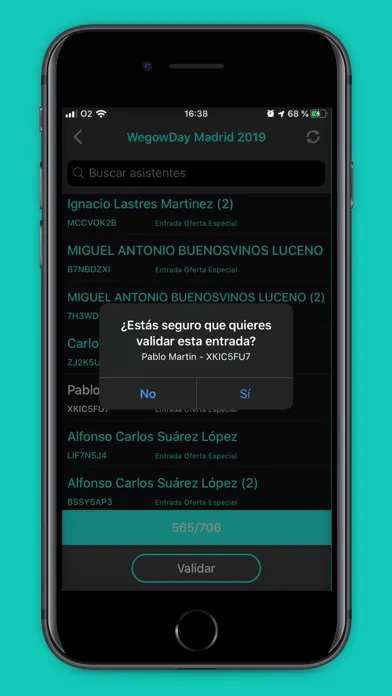 تصاویر WeAccess - Ticket validation