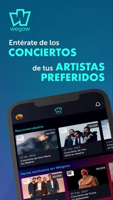 Wegow: Concerts & Festivals 스크린샷