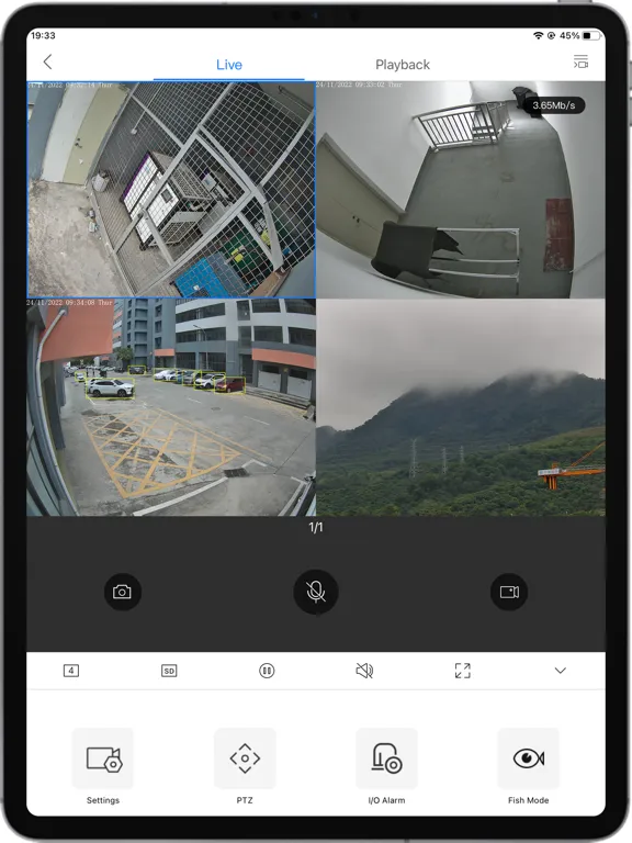 Capturas de pantalla de WEG WCAM iPad 