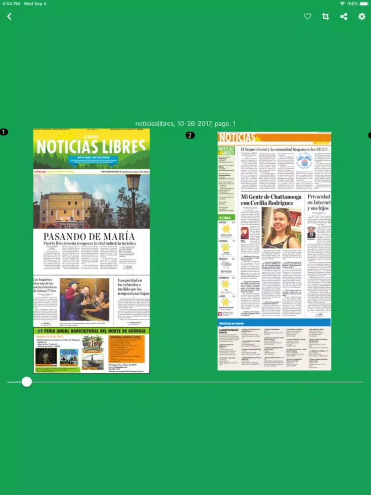 ภาพหน้าจอของ Noticias Libres iPad 