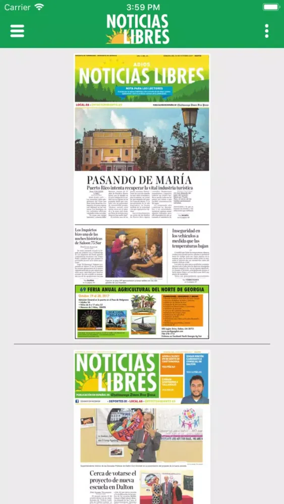 ภาพหน้าจอของ Noticias Libres