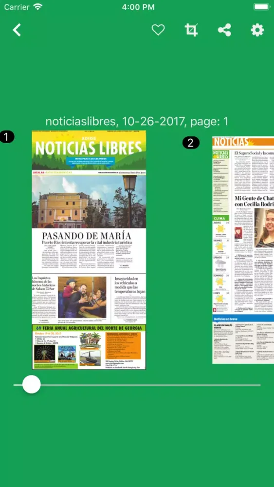 ภาพหน้าจอของ Noticias Libres