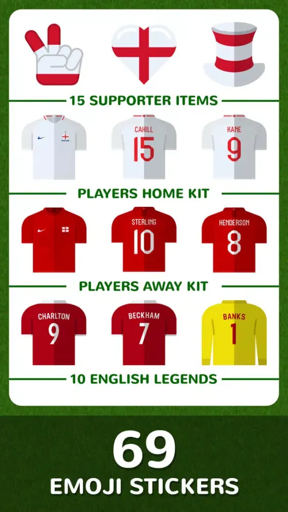 Скриншоты Football Emojis — Team England