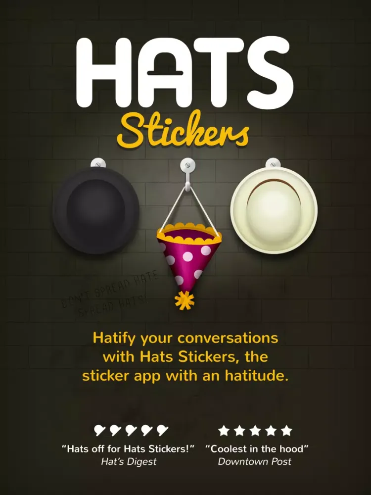 Hats stickers iPad  سکرین شاٹس
