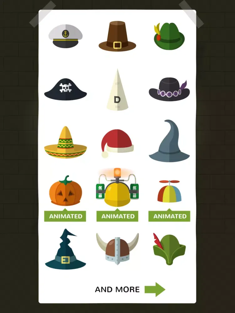 Hats stickers iPad  سکرین شاٹس