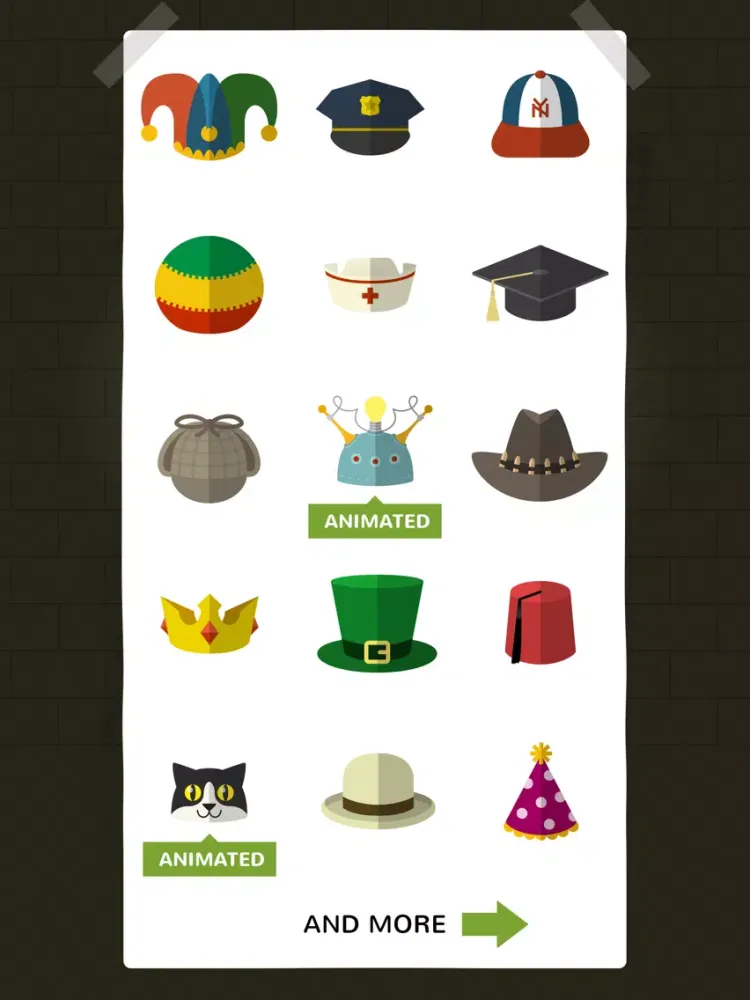 Hats stickers iPad  سکرین شاٹس