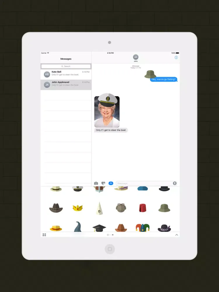 Hats stickers iPad  سکرین شاٹس