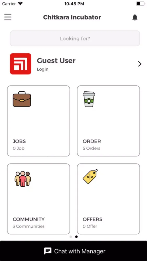 Screenshot di Chitkara Incubator
