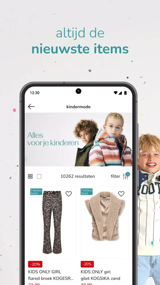 Tangkapan skrin kleertjes.com