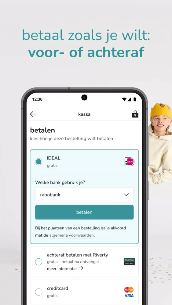 Tangkapan skrin kleertjes.com