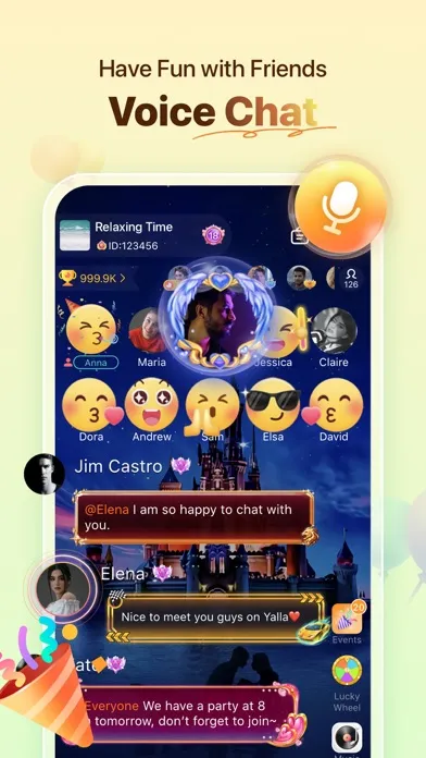 Zrzuty ekranu Yalla - Group Voice Chat Rooms