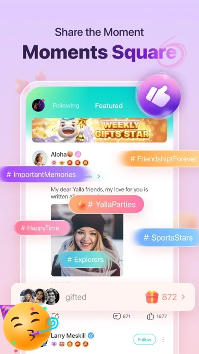 Zrzuty ekranu Yalla - Group Voice Chat Rooms