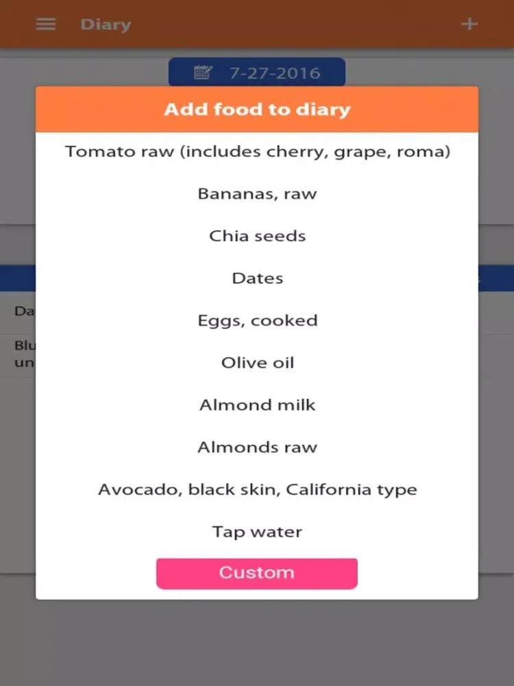 Zrzuty ekranu Weight gain, Diet tracker iPad 
