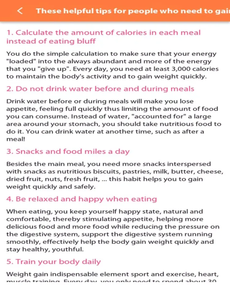 Zrzuty ekranu Weight gain, Diet tracker iPad 