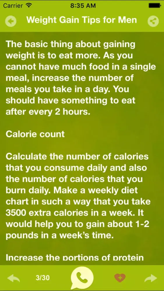Captures d'écran de Weight & Height Gain Tips For Men, Women Teenagers