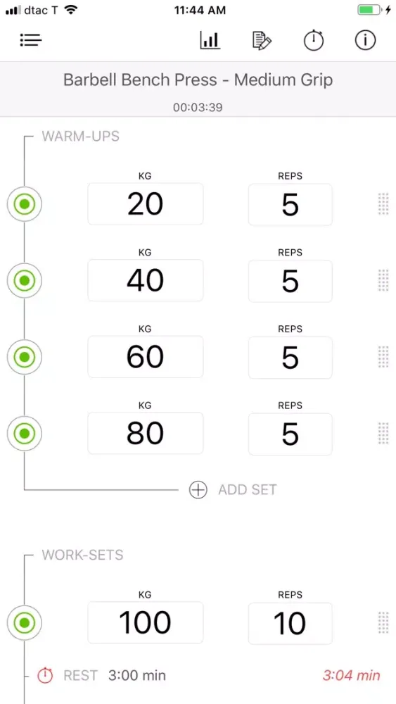 Capturas de pantalla de Lifting Log - Weight Training