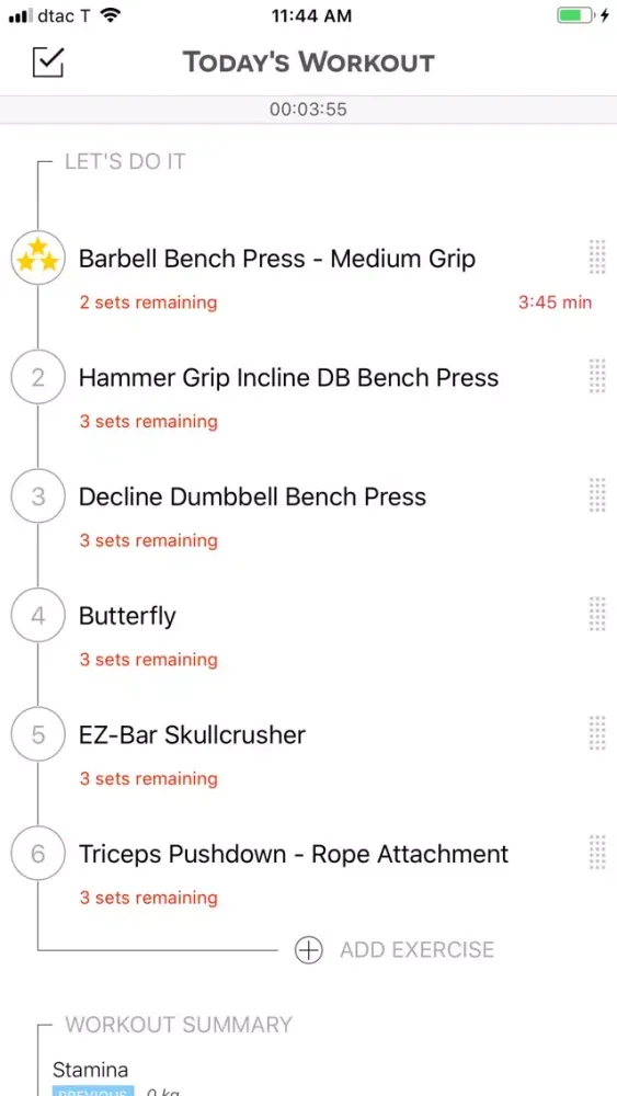 Capturas de pantalla de Lifting Log - Weight Training