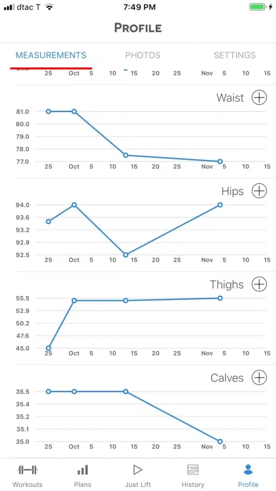 Capturas de pantalla de Lifting Log - Weight Training