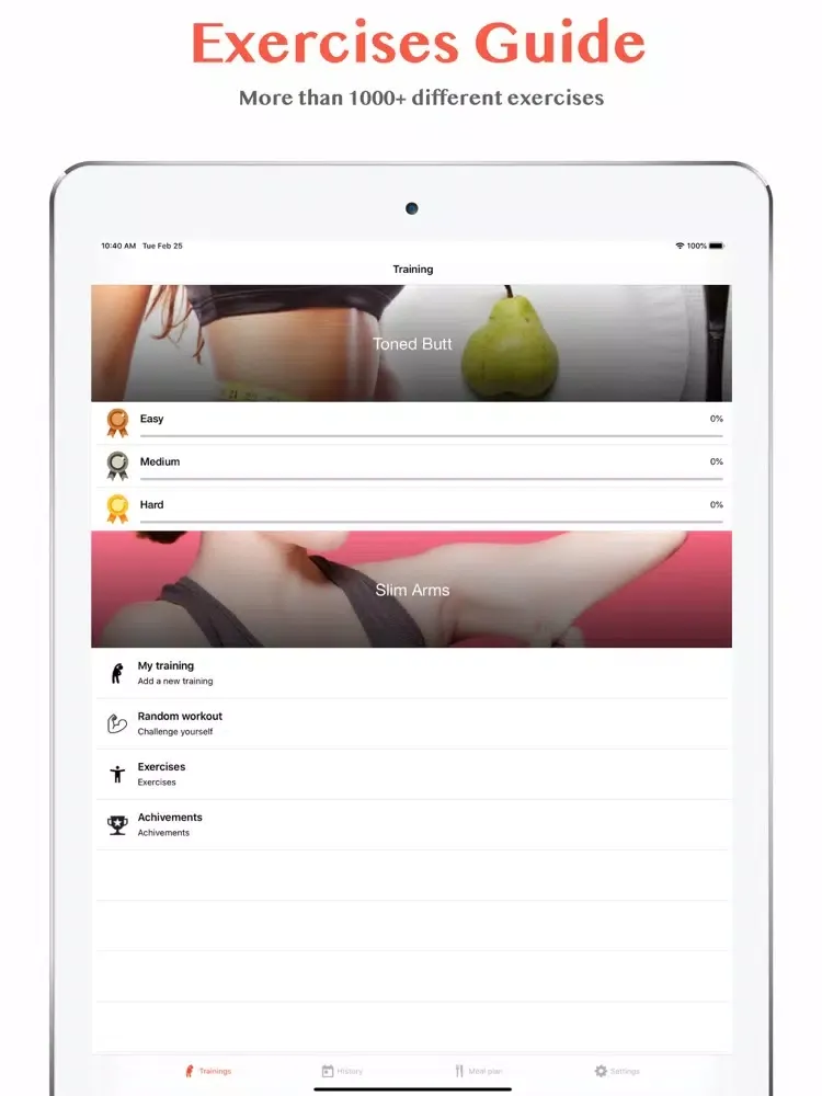 Weight loss fitness peloton iPad 应用截图