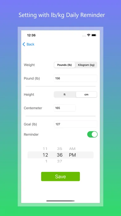 Weight Loss Tracker and BMI سکرین شاٹس